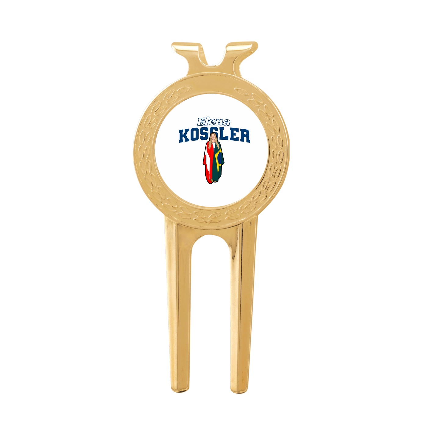 Divot Tool with Ball Marker — Name Arch in Classic