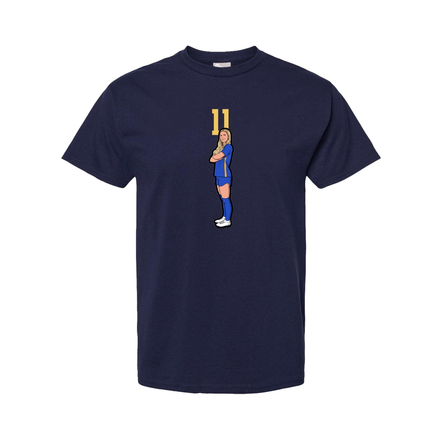 Youth Tee — Number Top in Navy