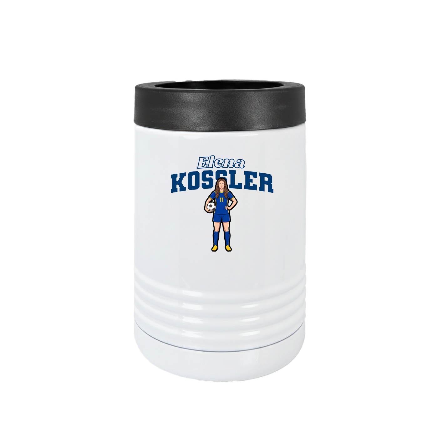 Beverage Holder — Name Arch in White