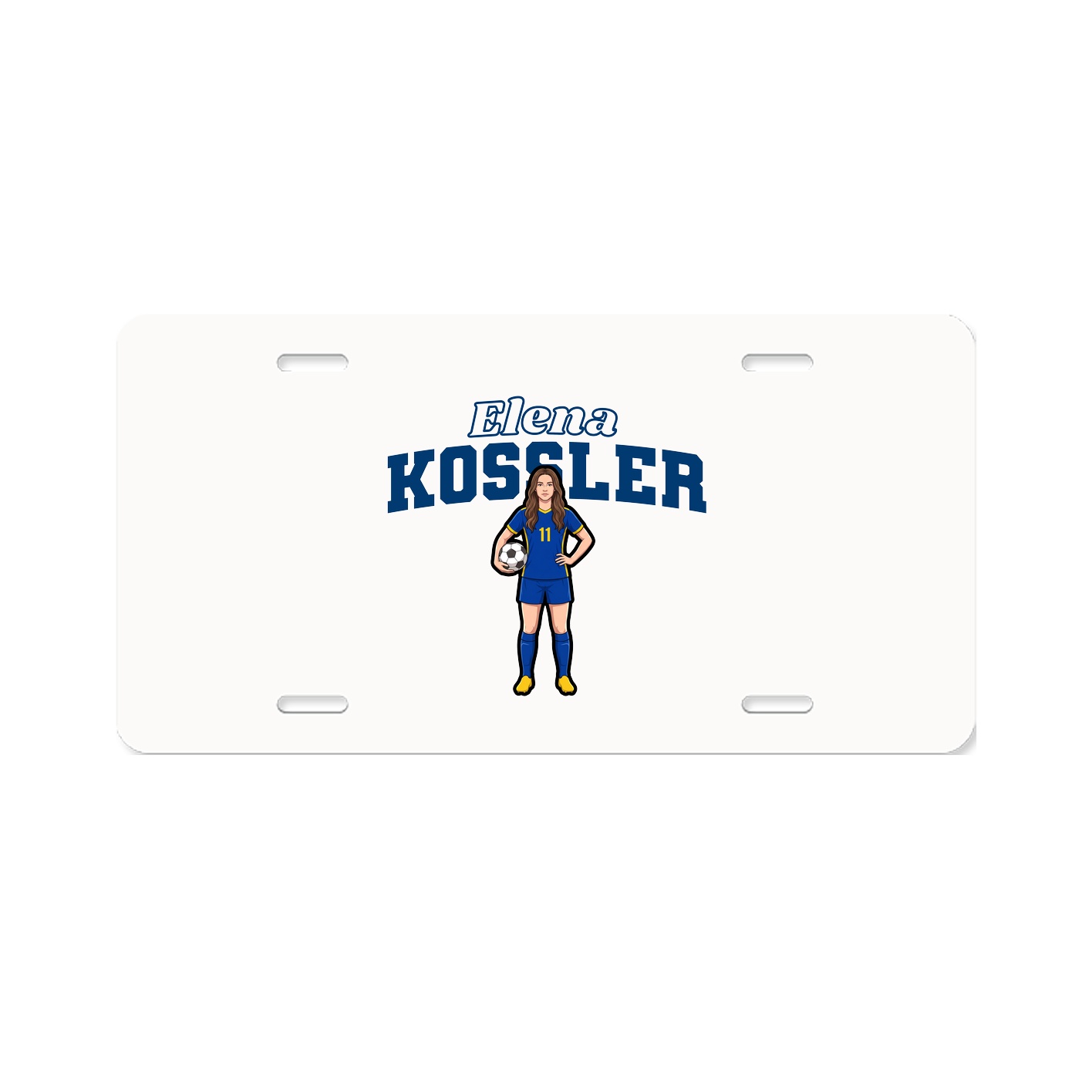 License Plate — Name Arch in Classic