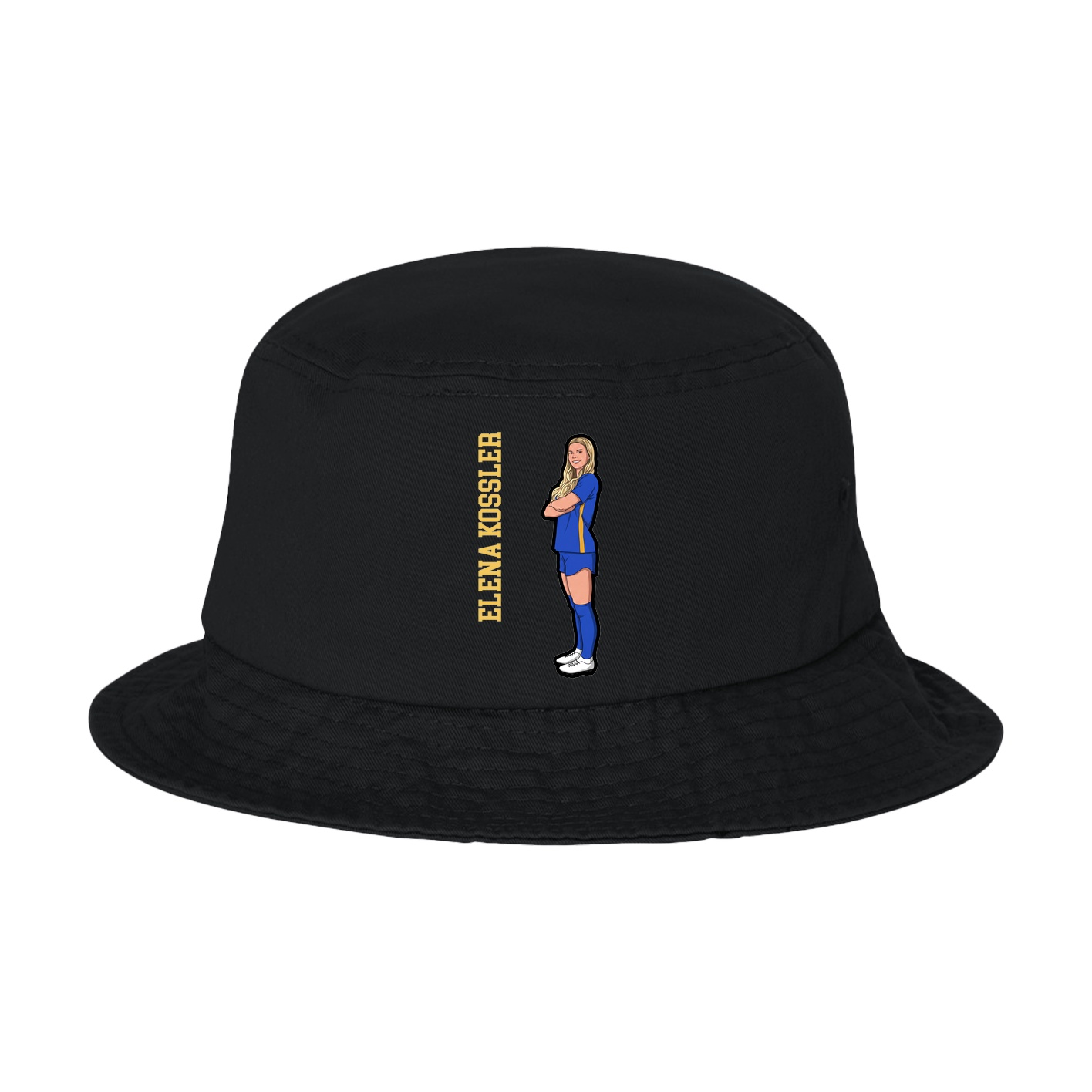 Bucket Cap — Name Vertical in Black