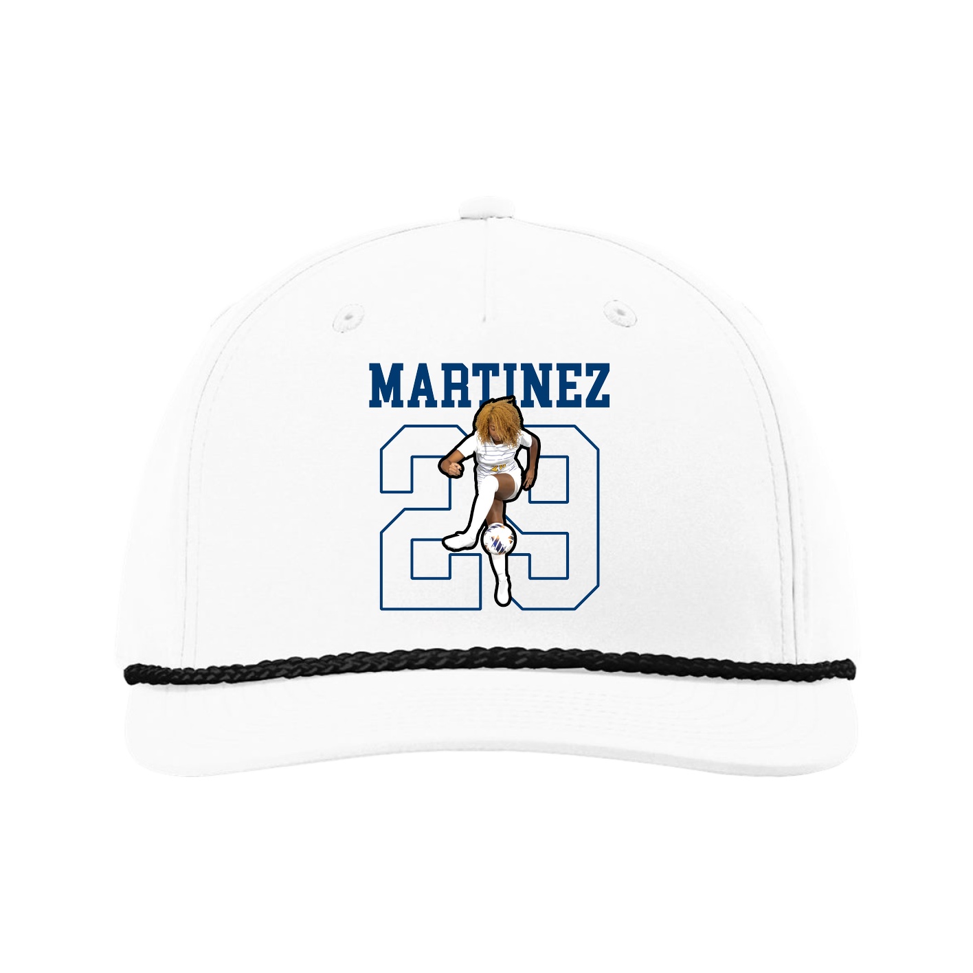 Five-Panel Classic Rope Cap — Shirsey in White