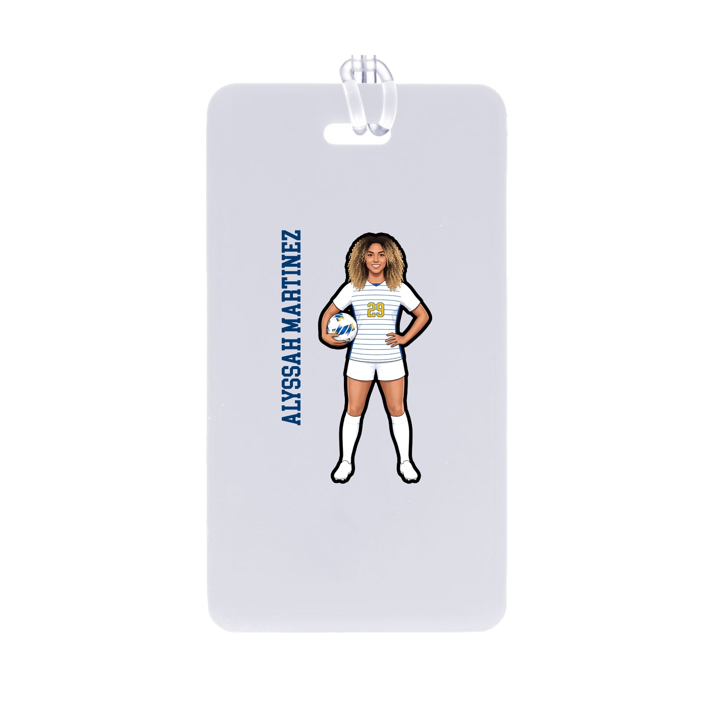 Bag Tag — Name Vertical in Classic