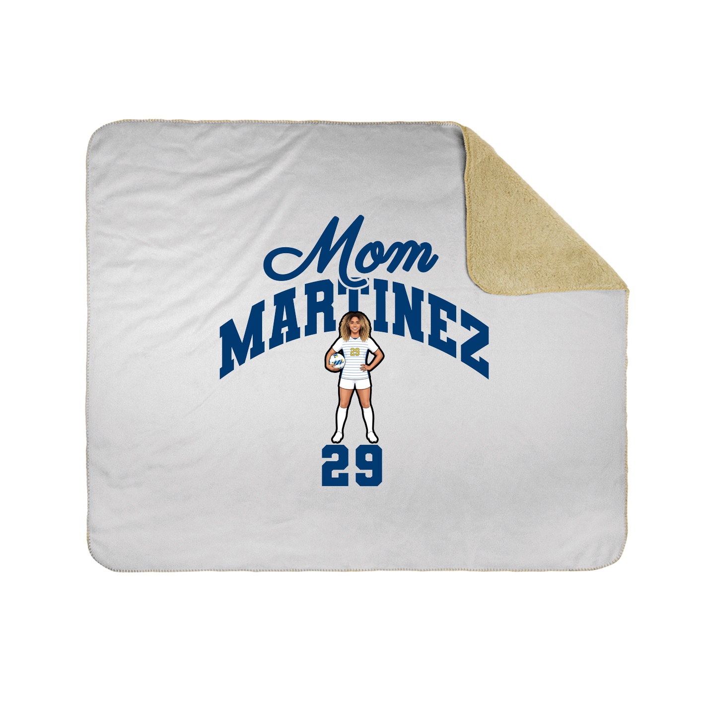 Throw Blanket — Mothers Day Arch in White