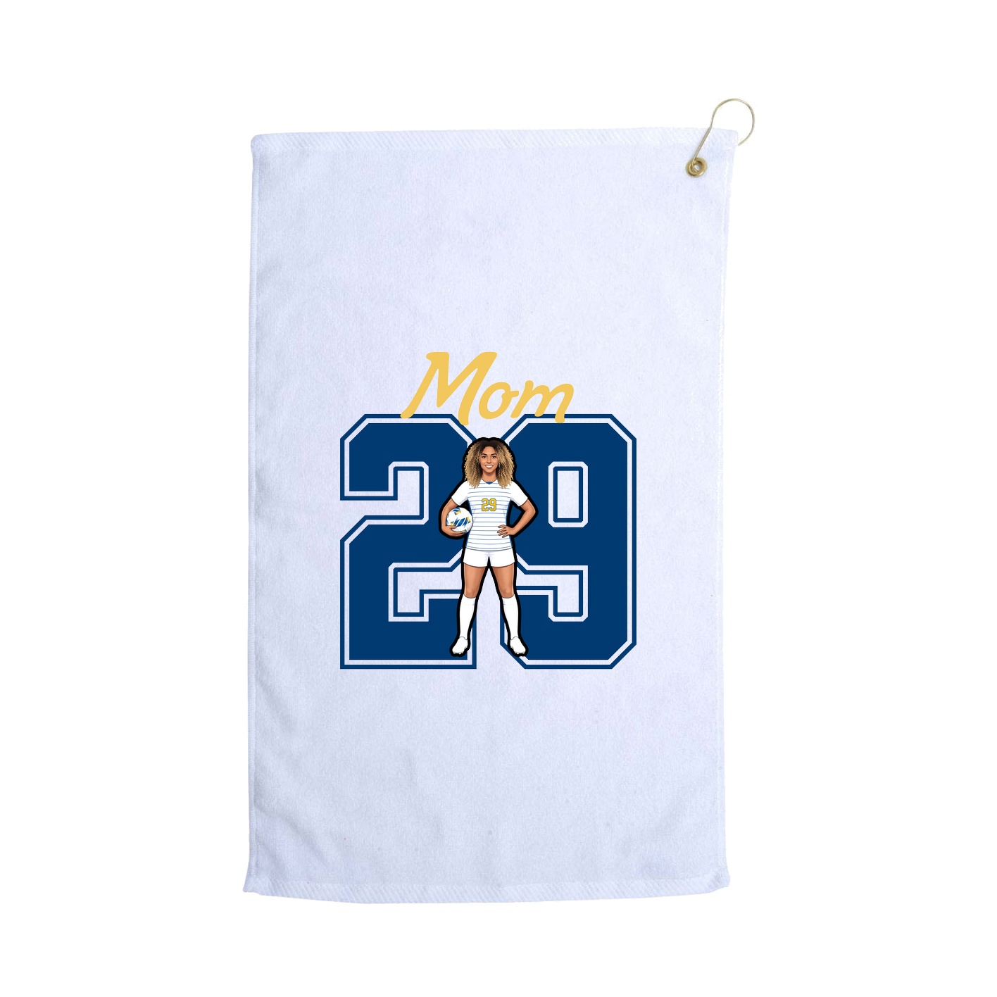 Golf Towel — Mothers Day Shirsey in White