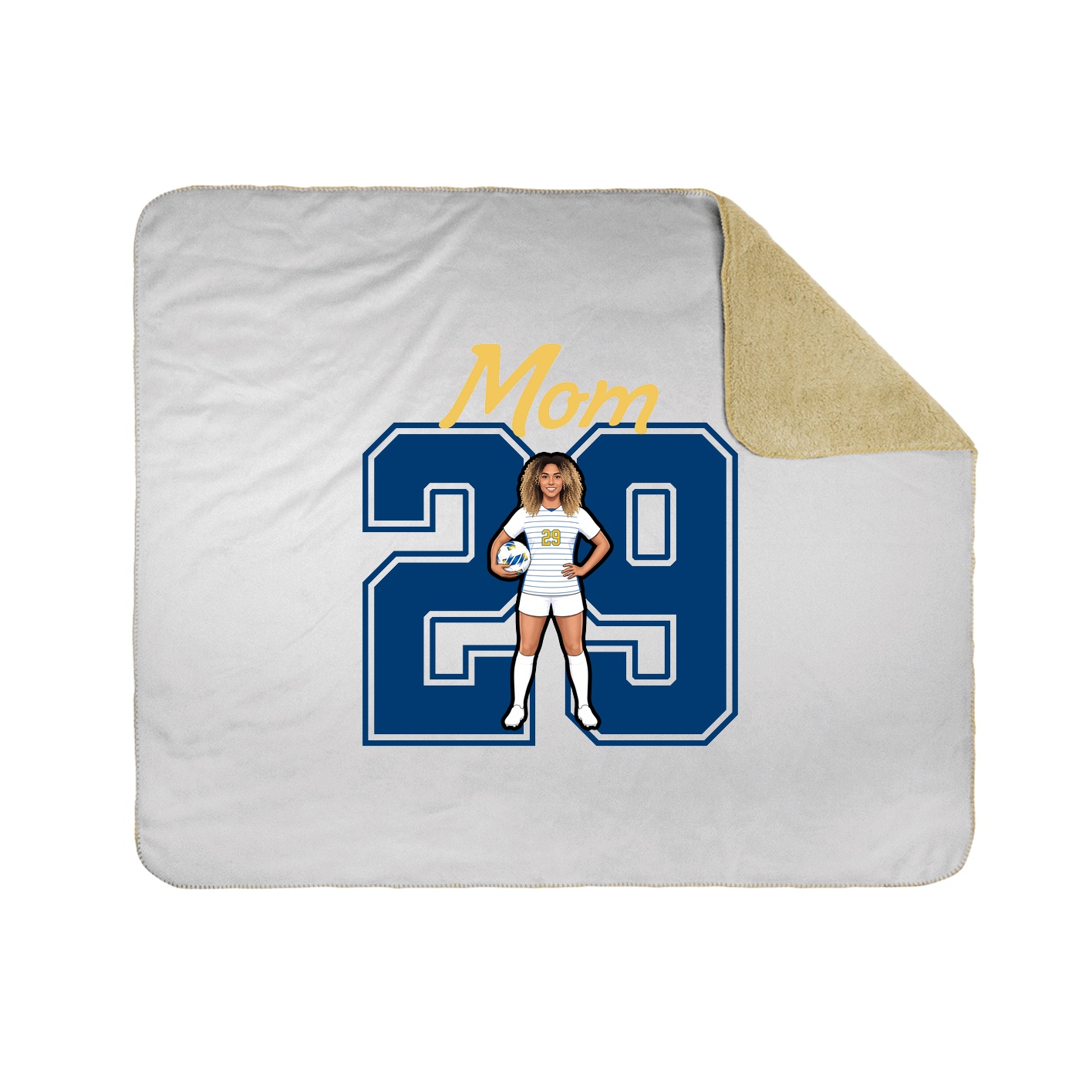 Throw Blanket — Mothers Day Shirsey in White