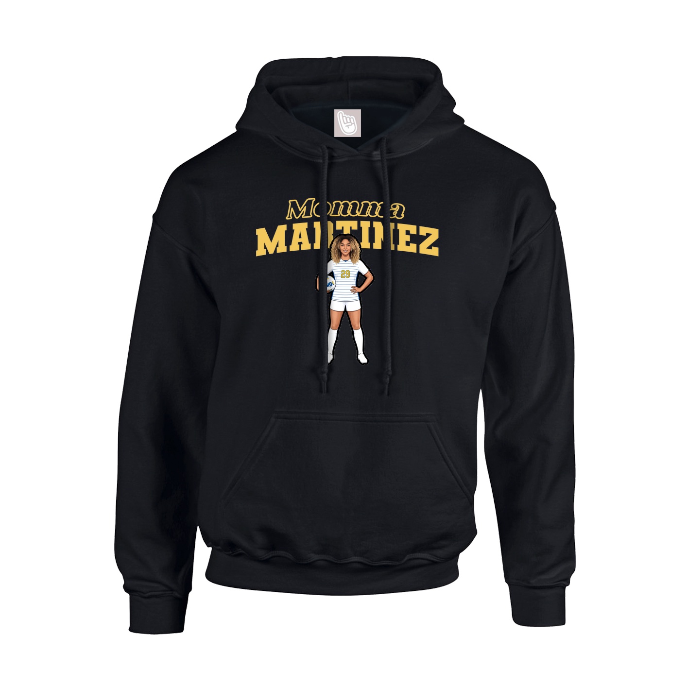 Hoodie — Mothers Day Block in Black