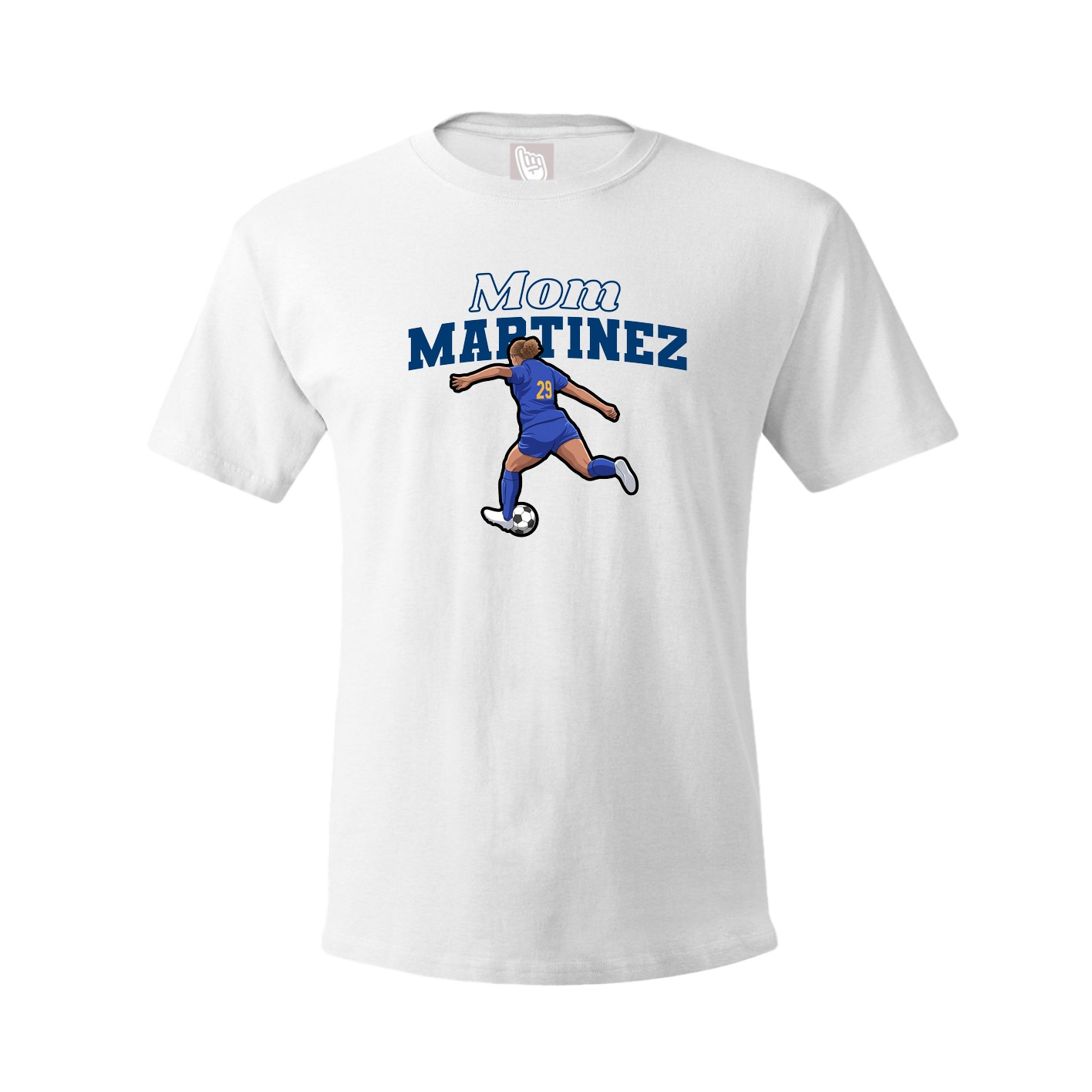 Youth Tee — Mothers Day Block in White