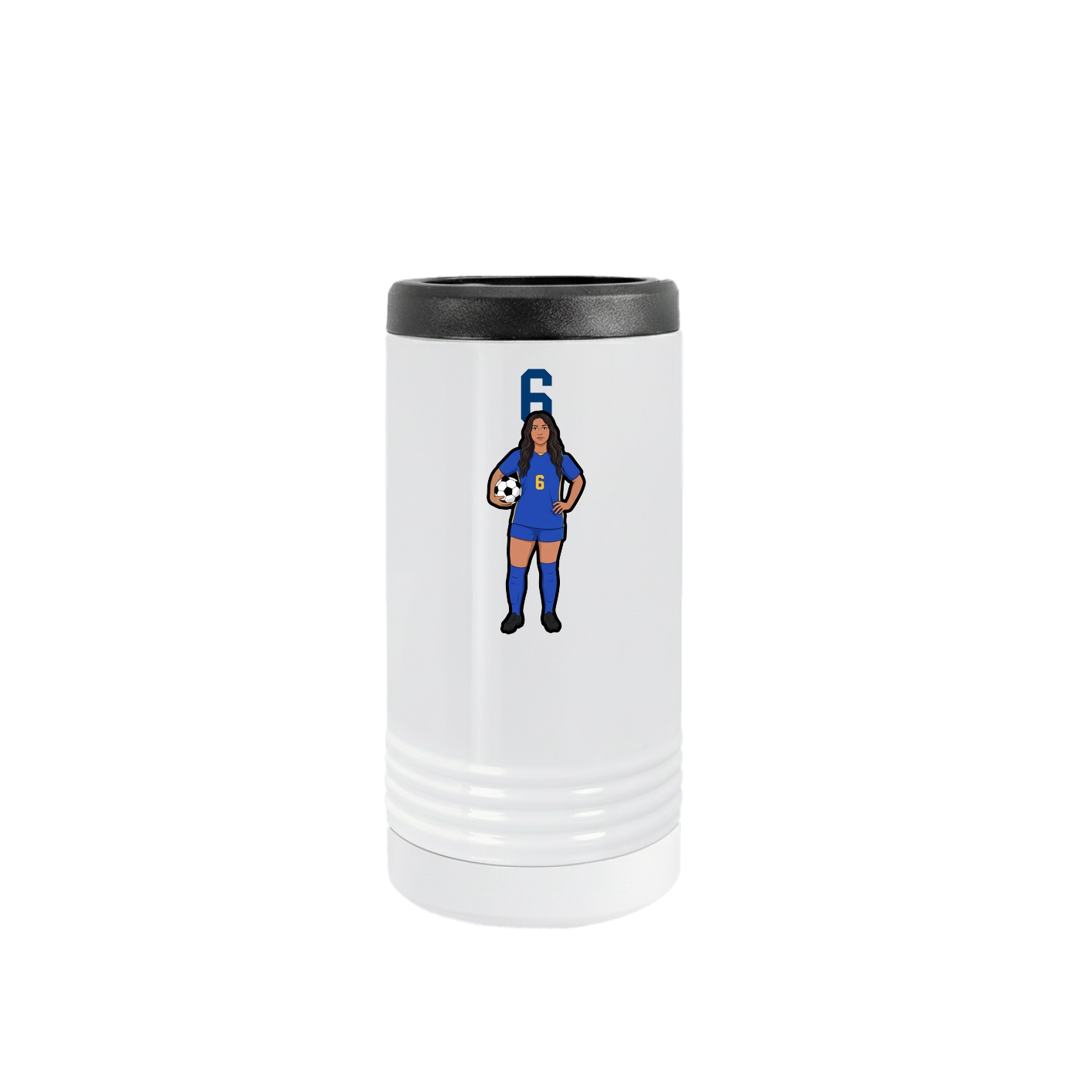 Slim Beverage Holder — Number Top in White