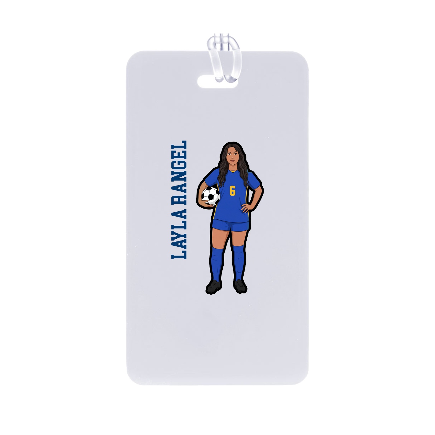 Bag Tag — Name Vertical in Classic