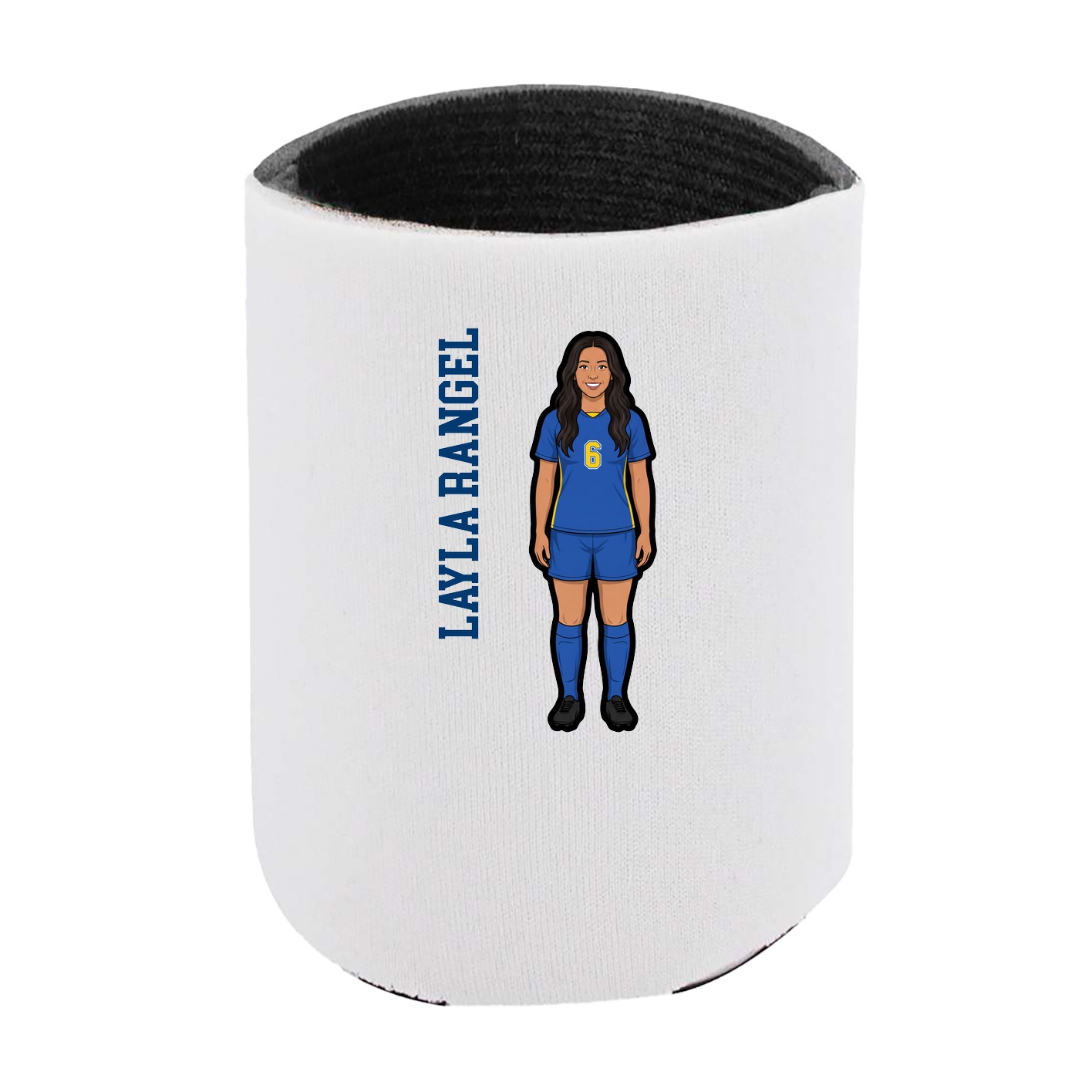 Can Holder — Name Vertical in White