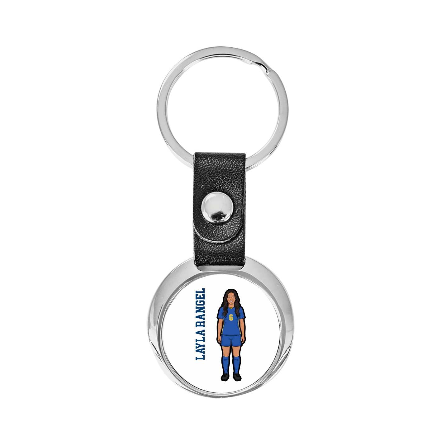 Key Chain — Name Vertical in Classic