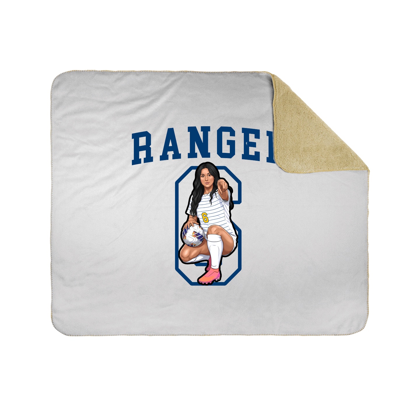 Throw Blanket — Shirsey in White