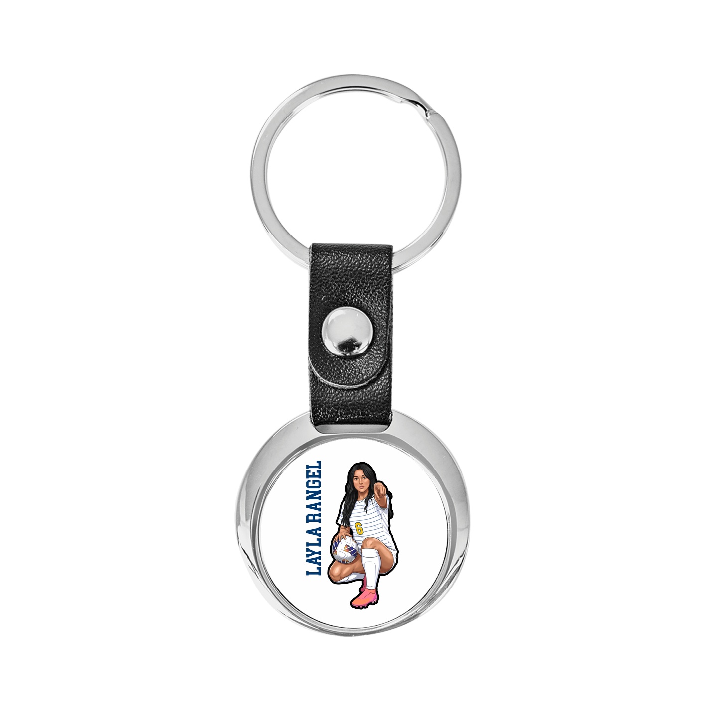 Key Chain — Name Vertical in Classic