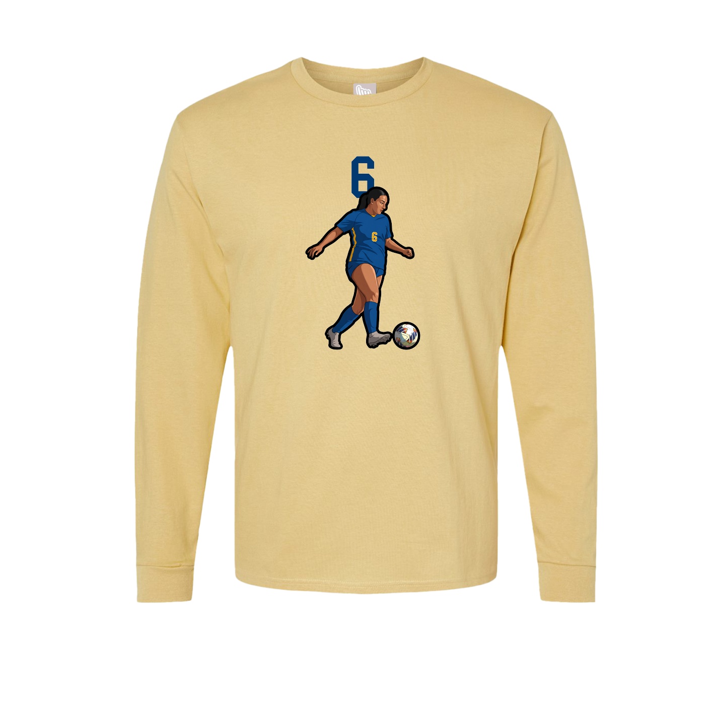 Long Sleeve Tee — Number Top in Vegas Gold