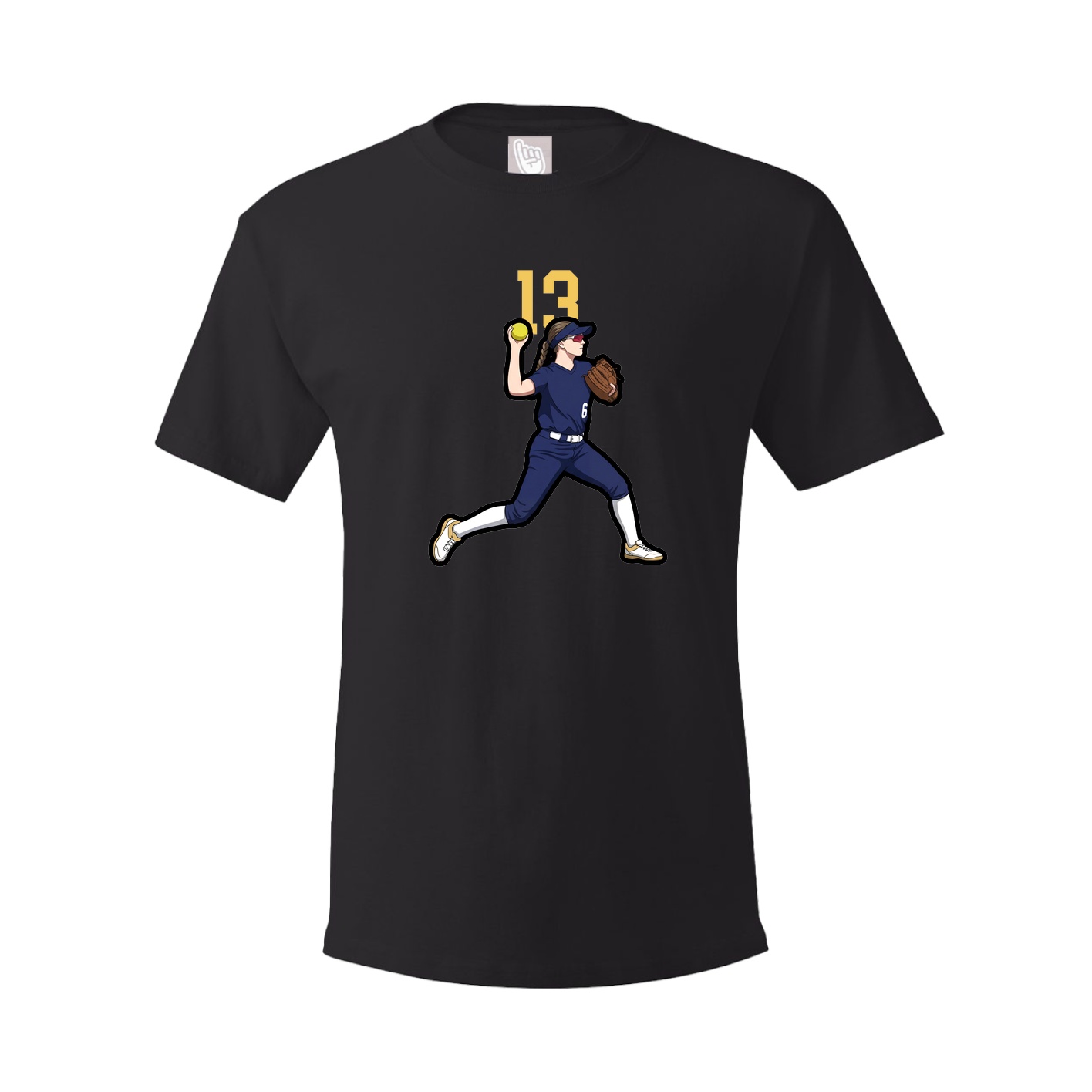 Tee — Number Top in Black