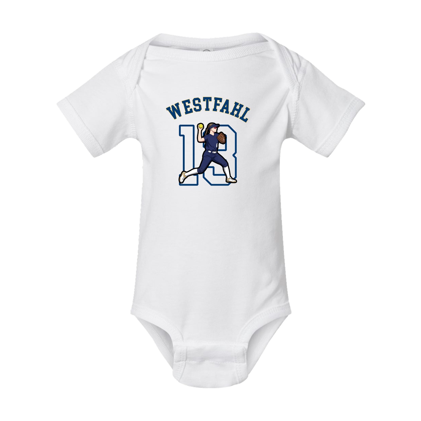Baby Onesie — Shirsey Arch in White