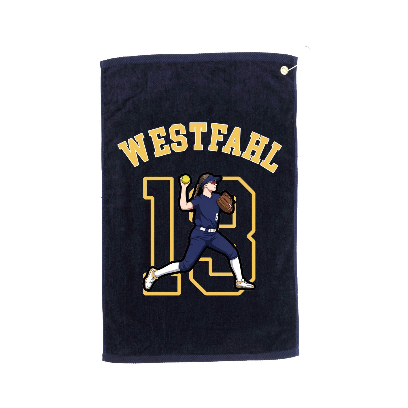 Golf Towel — Shirsey Arch in Navy