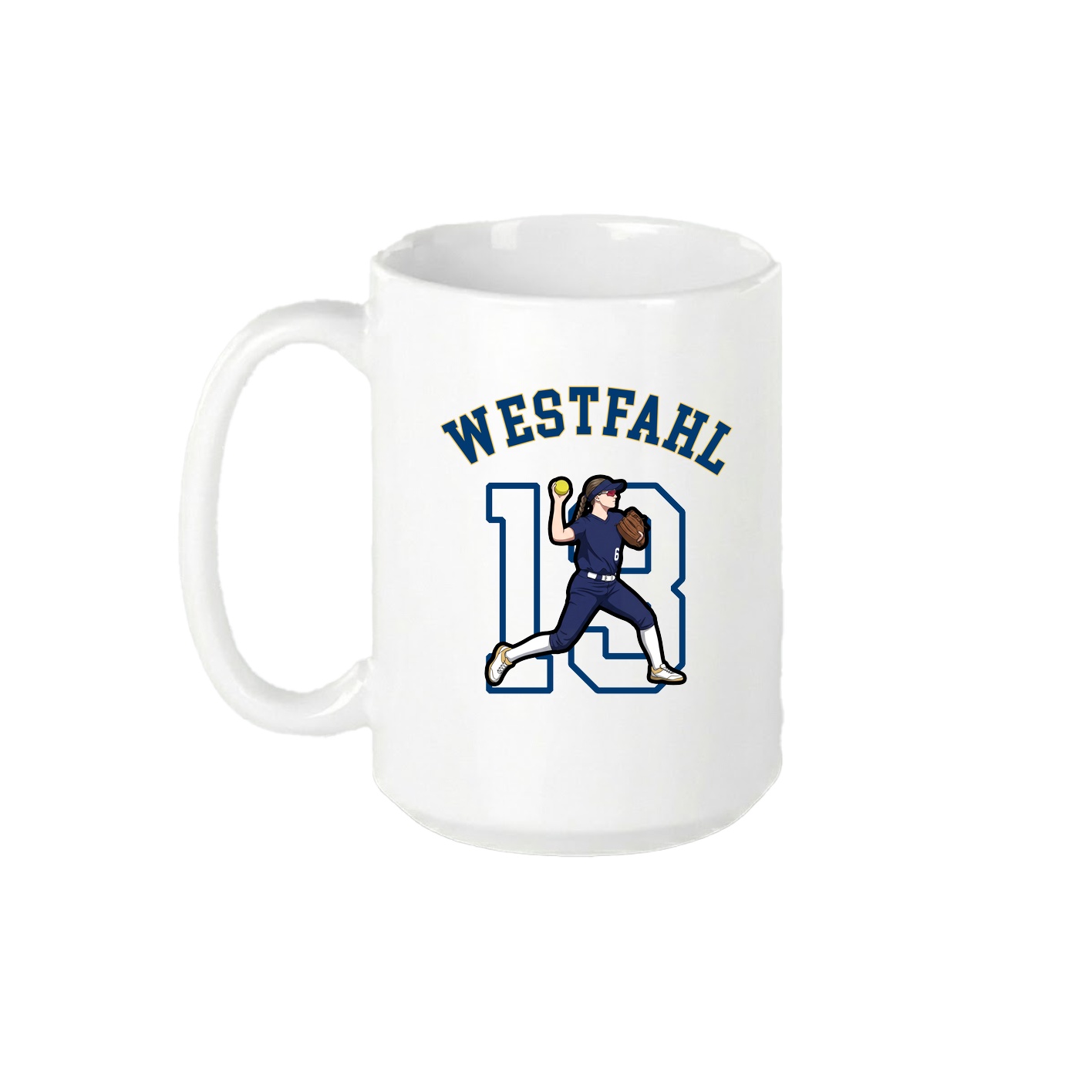 15oz Coffee Mug — Shirsey Arch in White