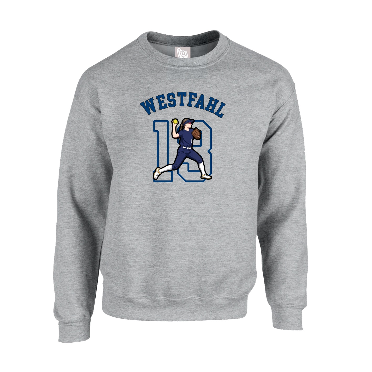 Fleece Crew — Shirsey Arch in Grey