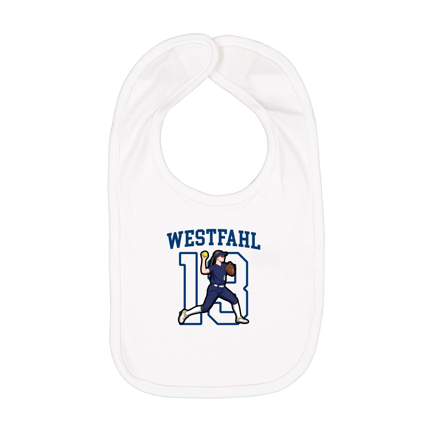 Infant Bib — Shirsey in White