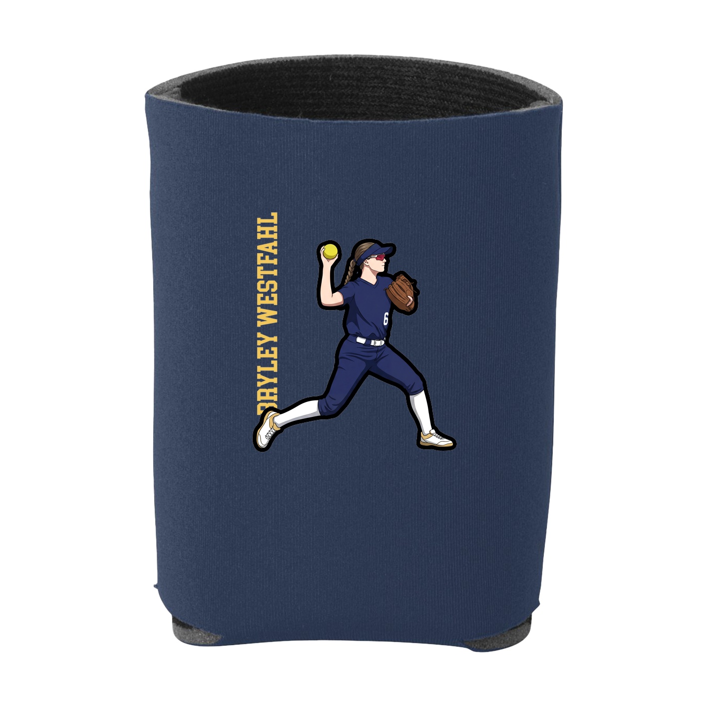 Can Holder — Name Vertical in Navy