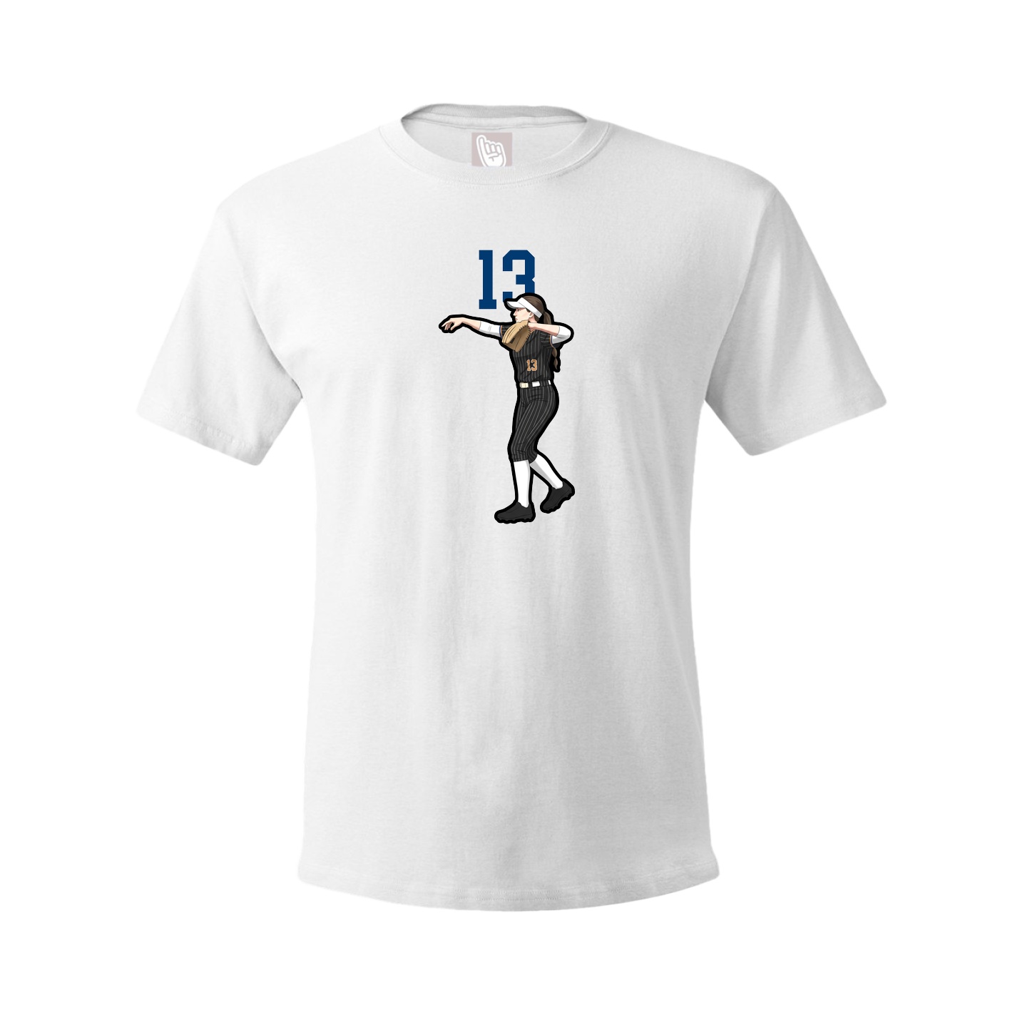 Tee — Number Top in White