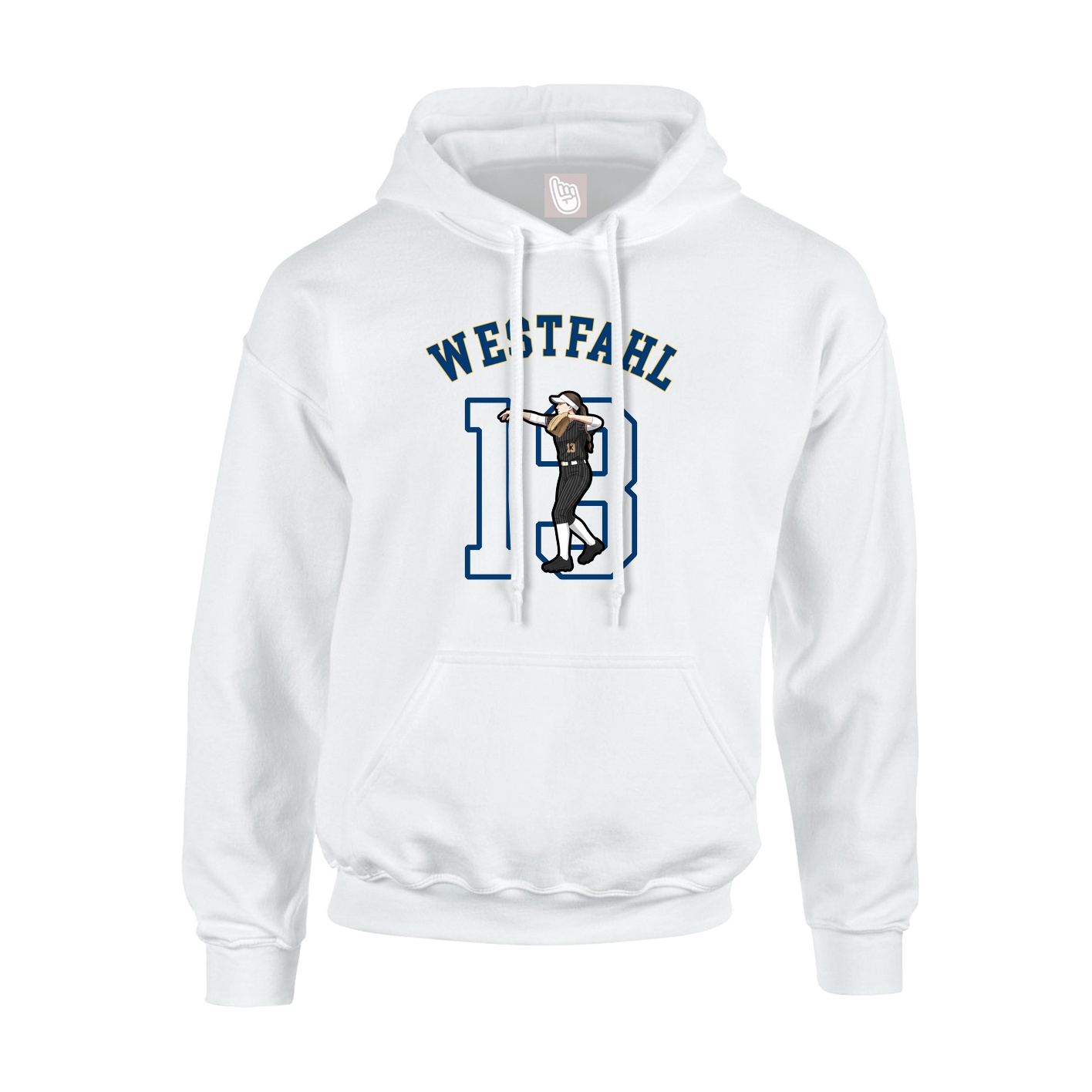 Hoodie — Shirsey Arch in White