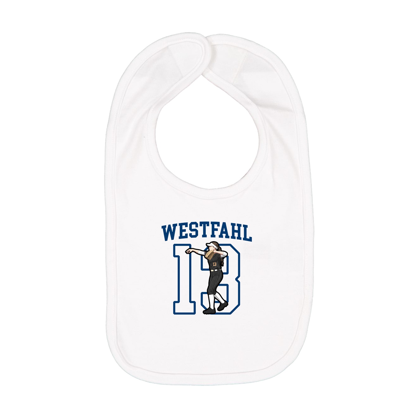 Infant Bib — Shirsey in White