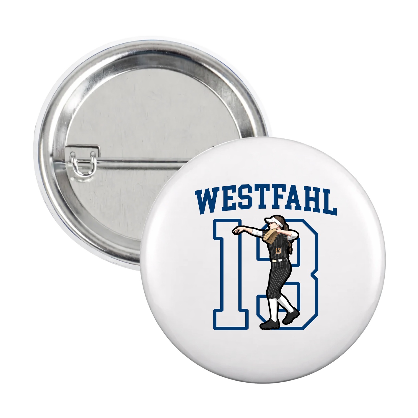 Game Day Button — Shirsey in White