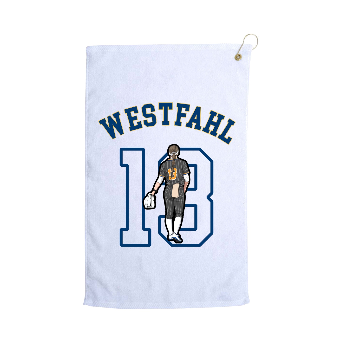 Golf Towel — Shirsey Arch in White
