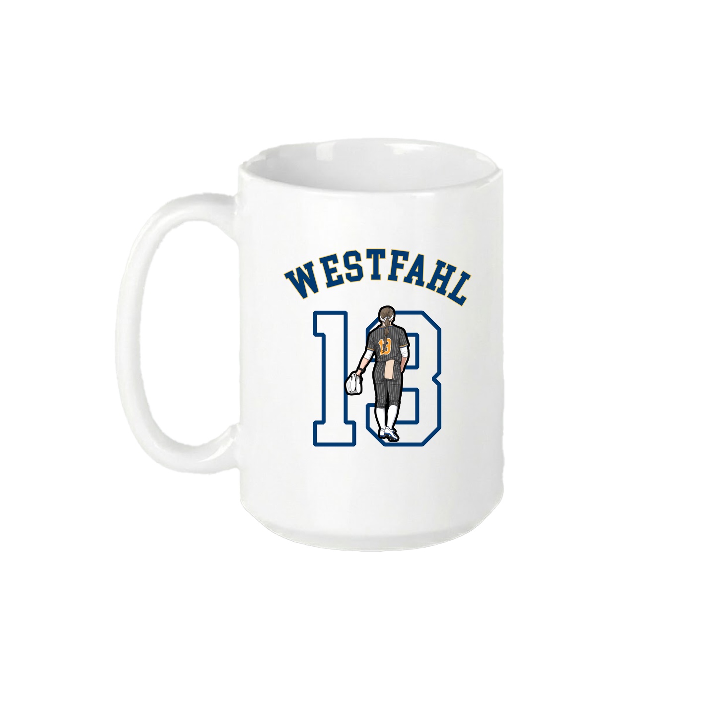 15oz Coffee Mug — Shirsey Arch in White