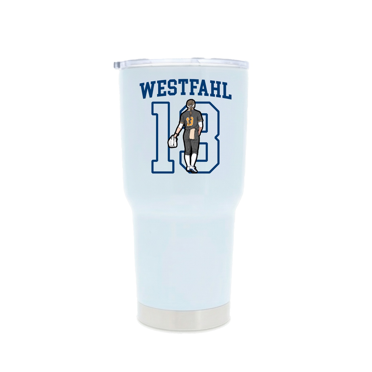 30oz Stainless Steel Tumbler — Shirsey in White
