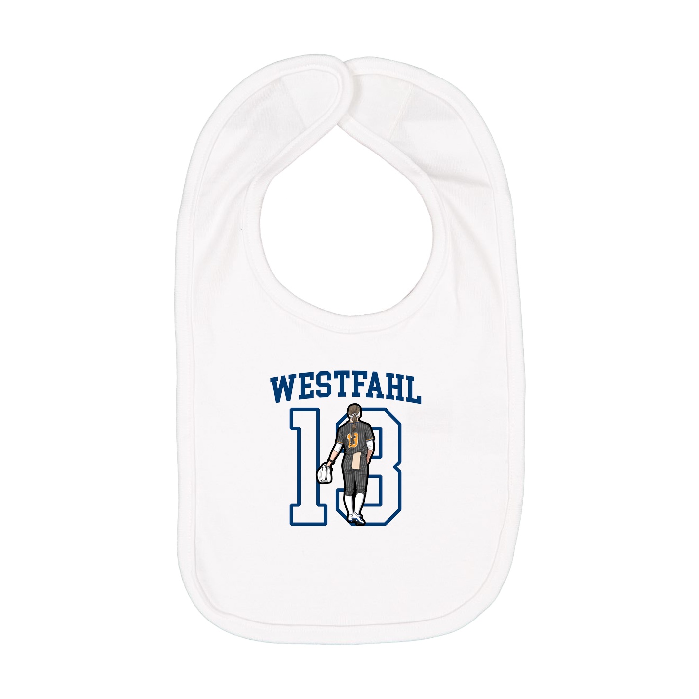 Infant Bib — Shirsey in White