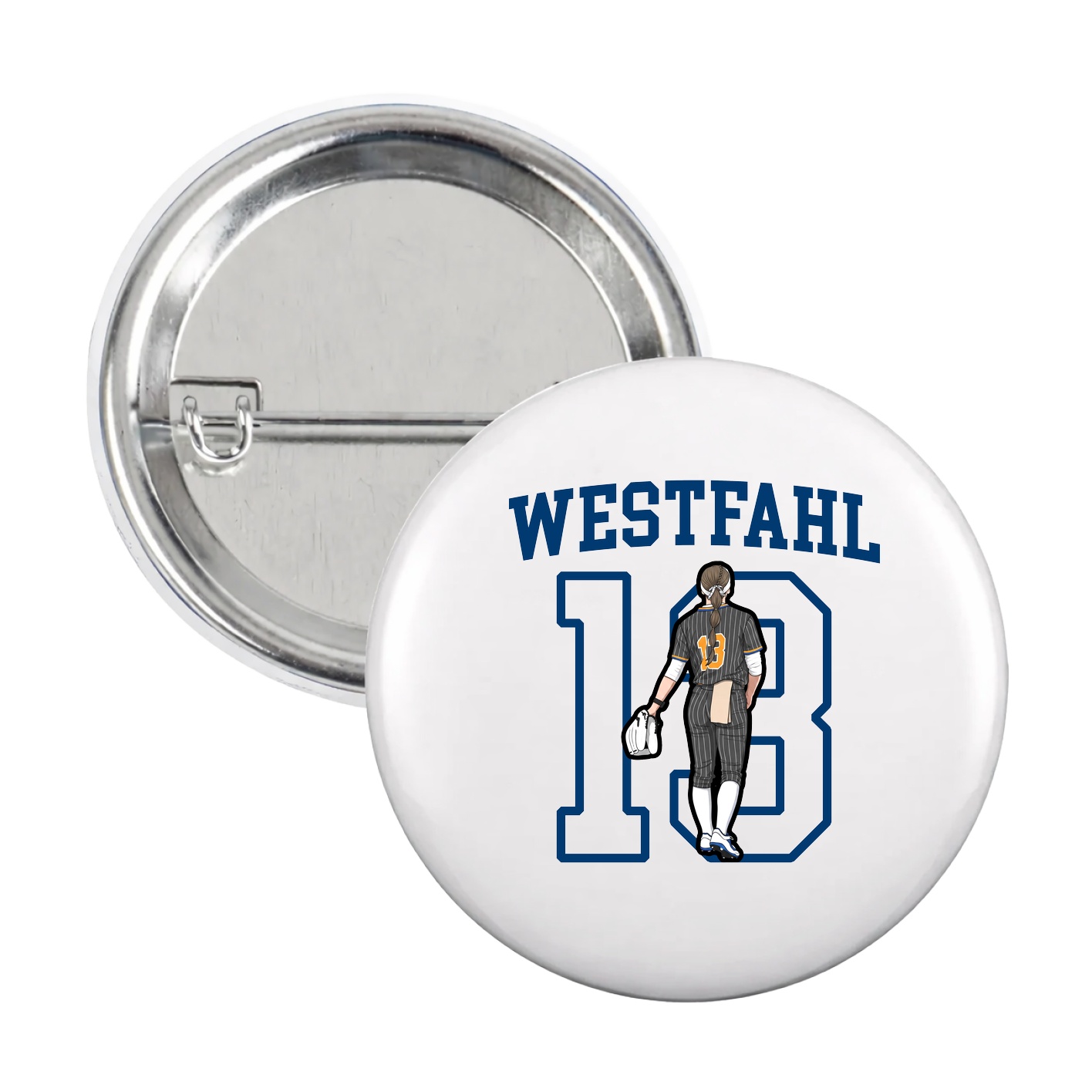 Game Day Button — Shirsey in White