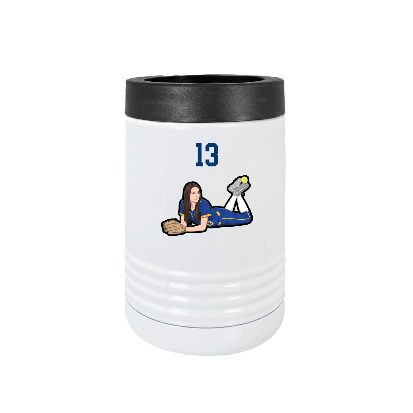 Beverage Holder — Number Top in White