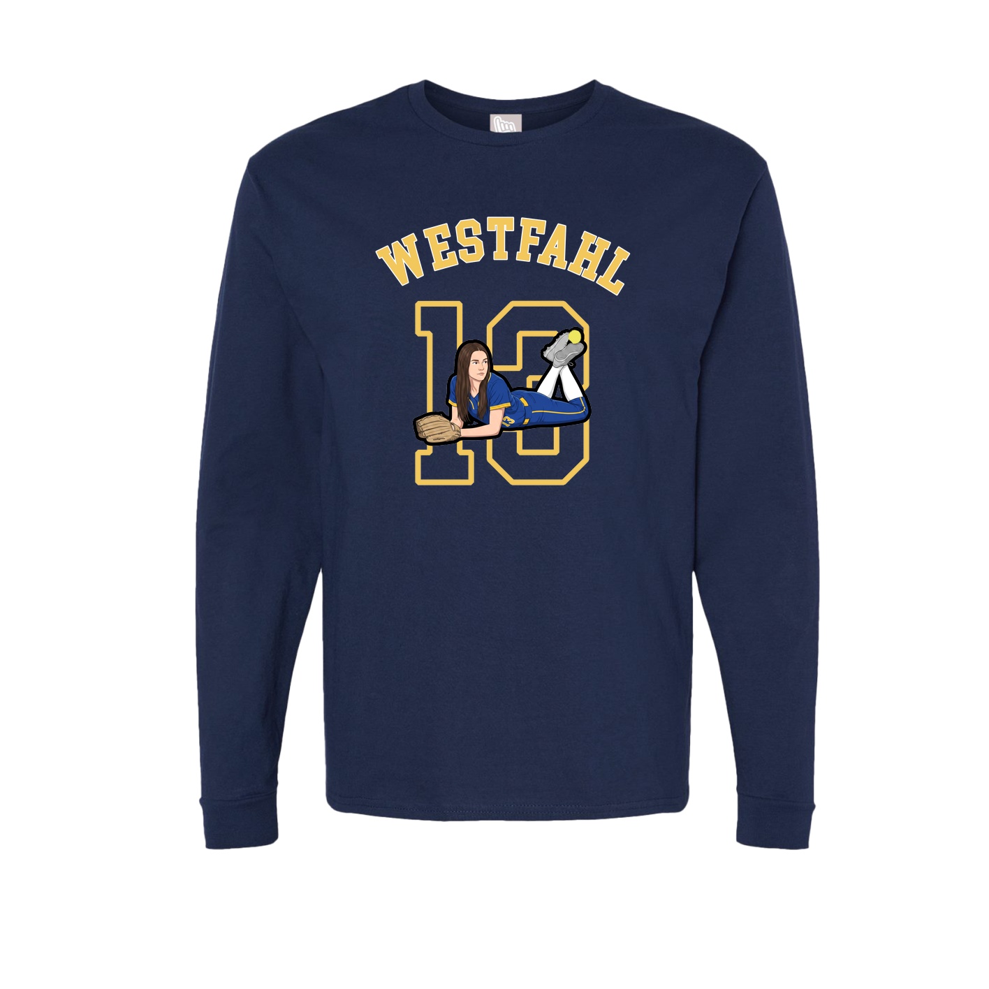 Long Sleeve Tee — Shirsey Arch in Navy