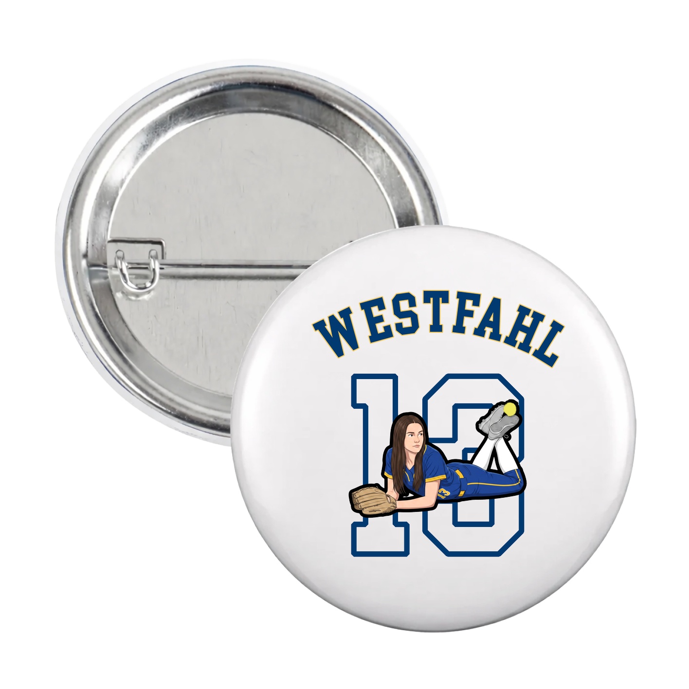 Game Day Button — Shirsey Arch in White