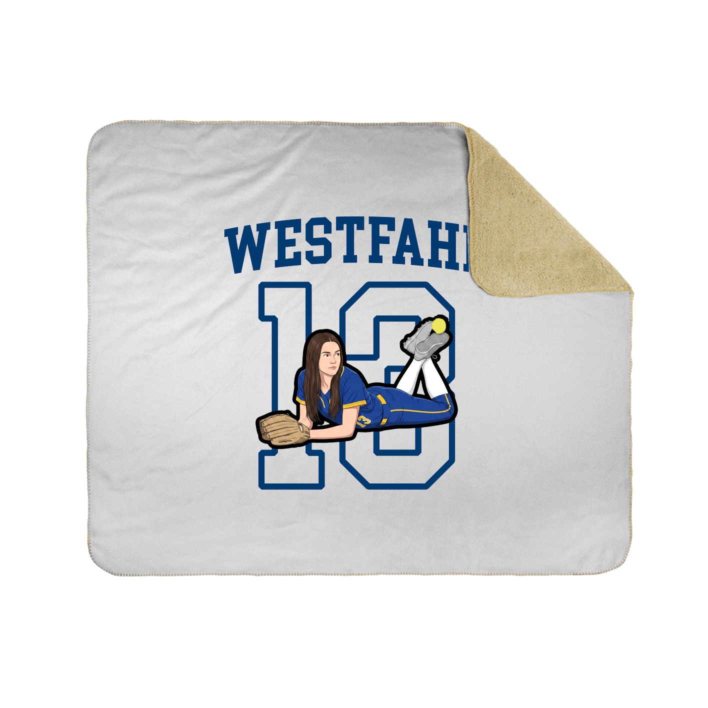 Throw Blanket — Shirsey in White