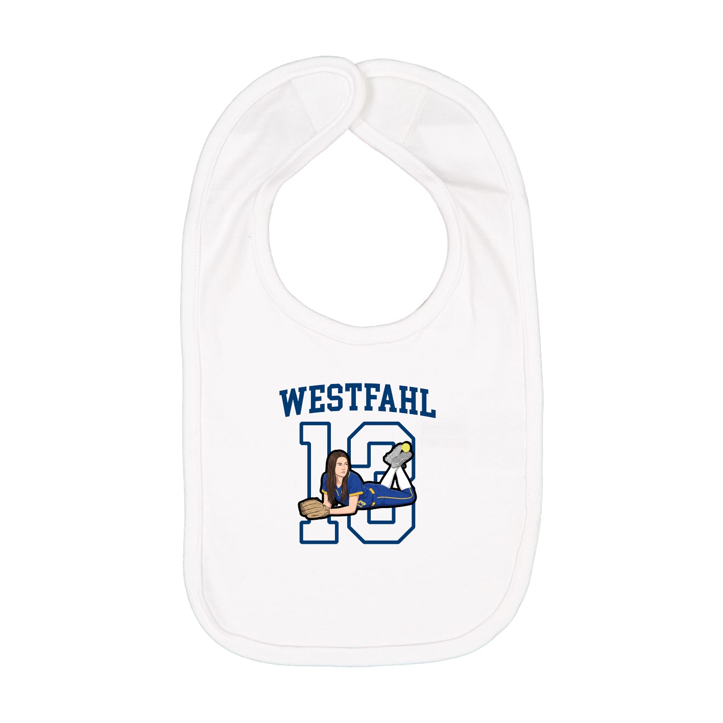 Infant Bib — Shirsey in White
