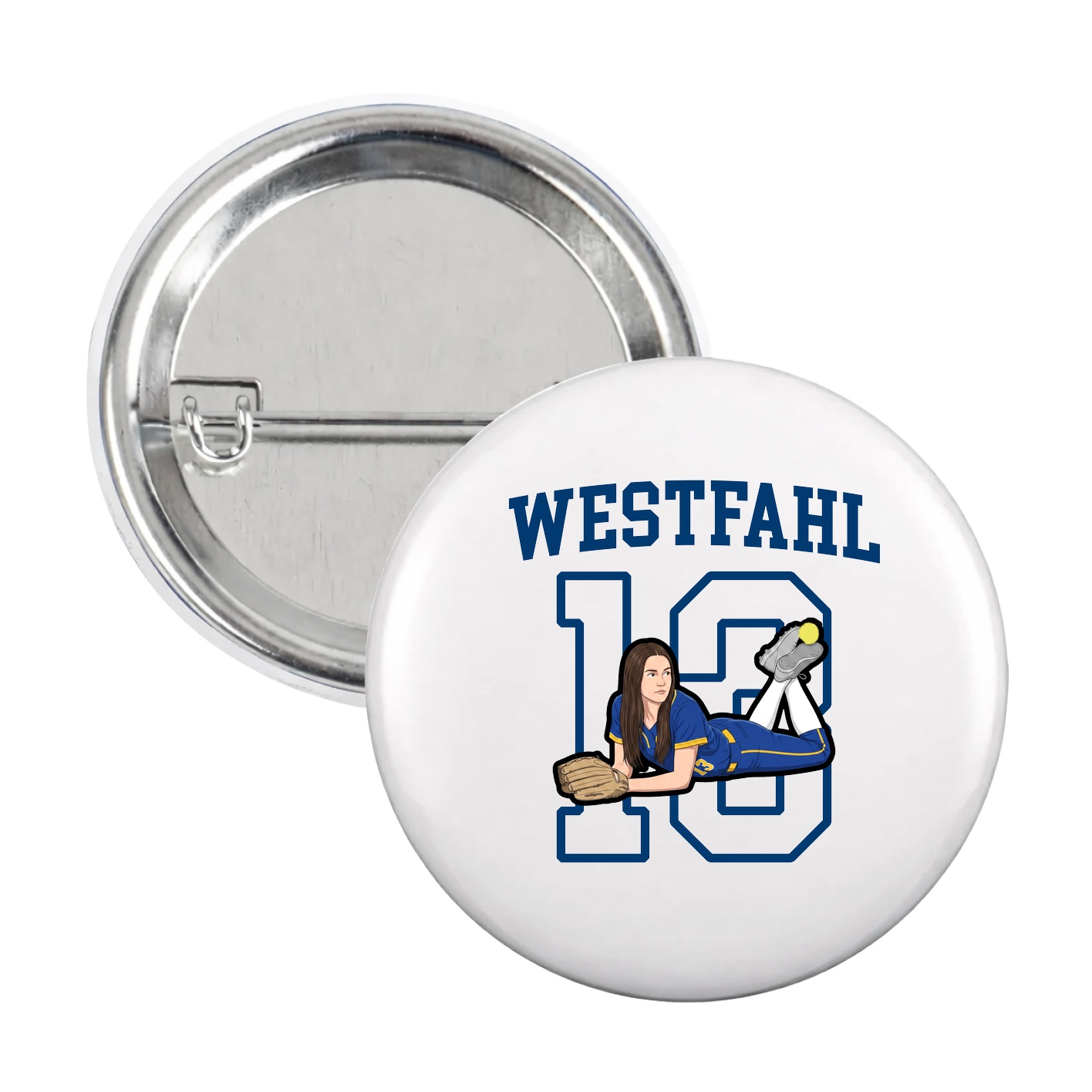Game Day Button — Shirsey in White
