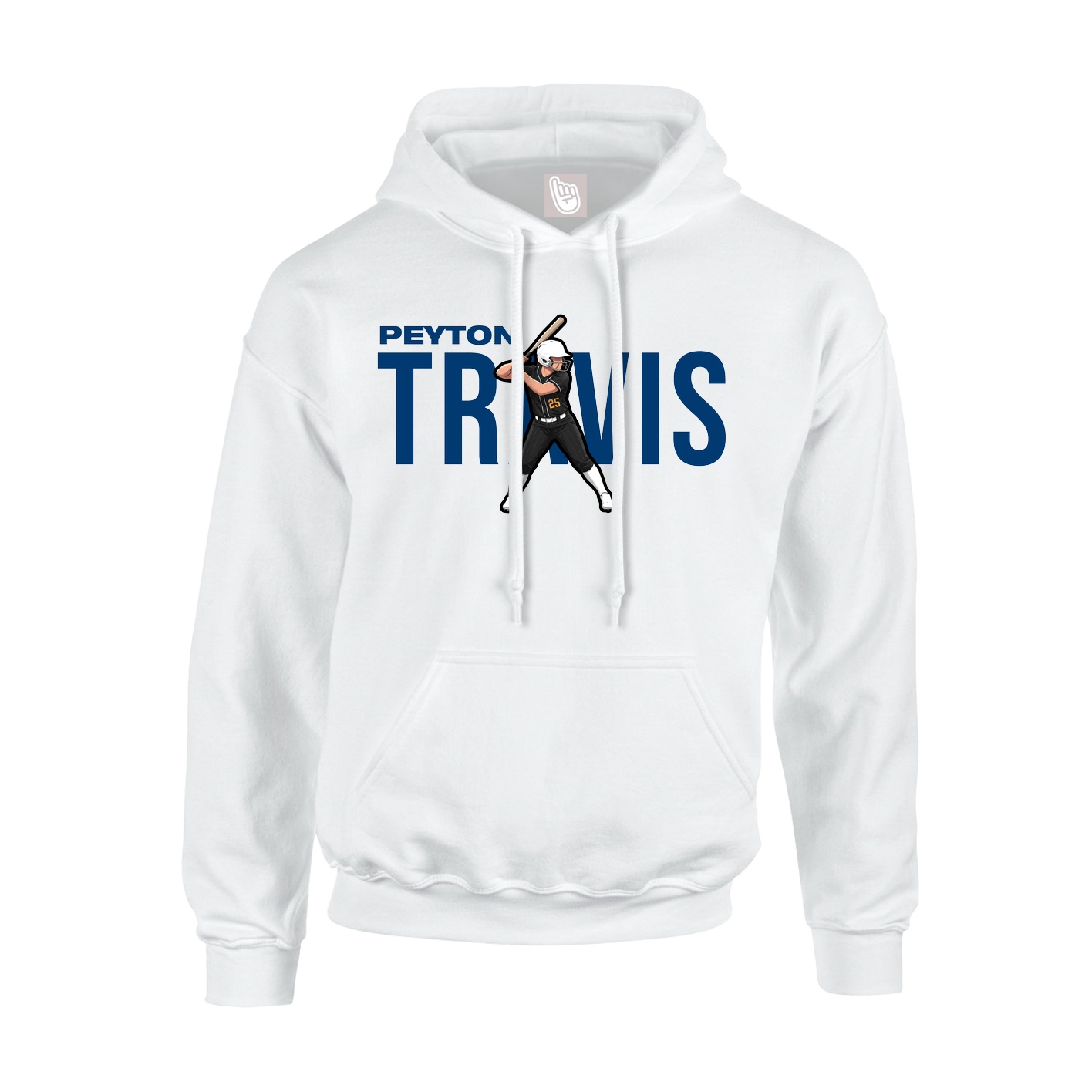 Hoodie — Player Name in White