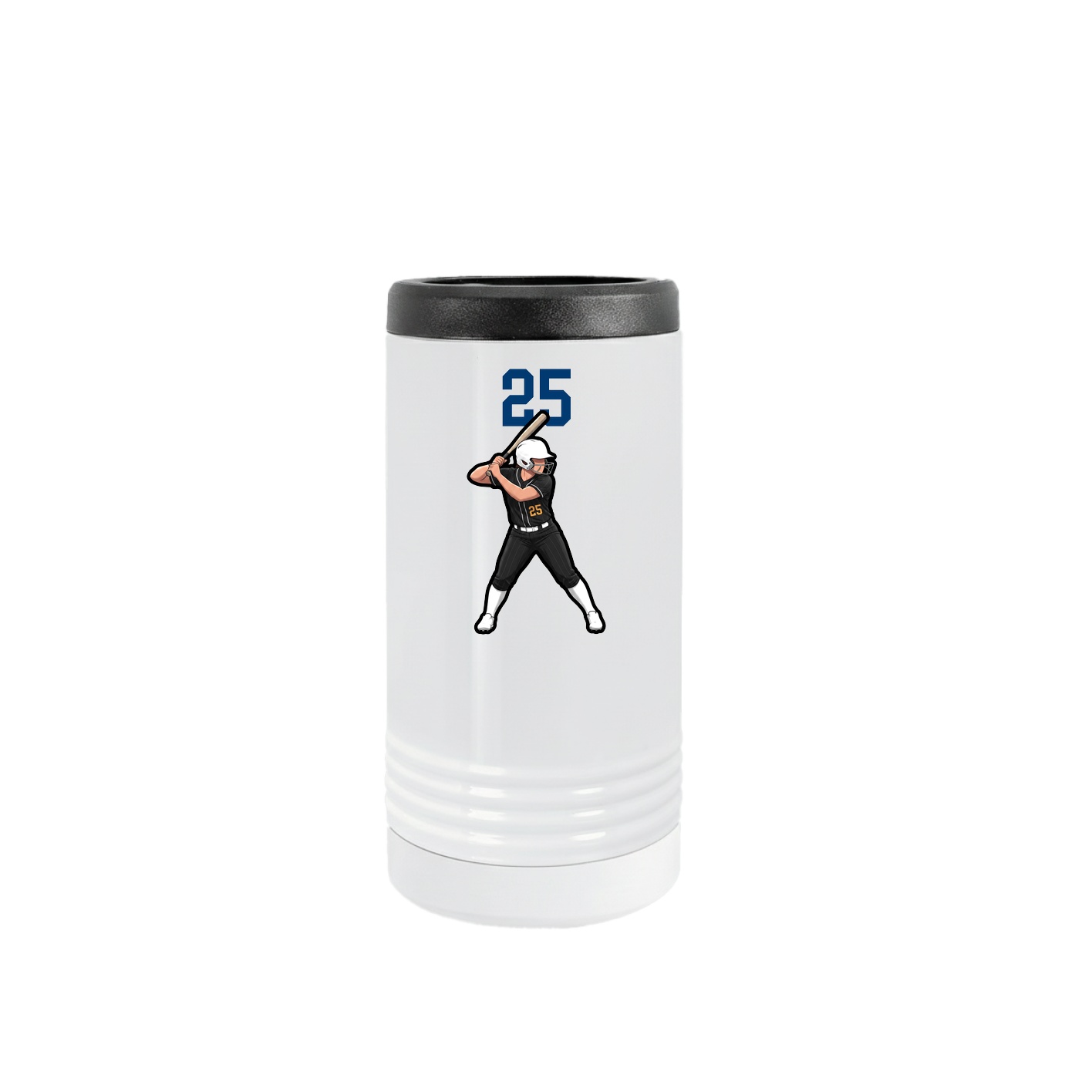 Slim Beverage Holder — Number Top in White