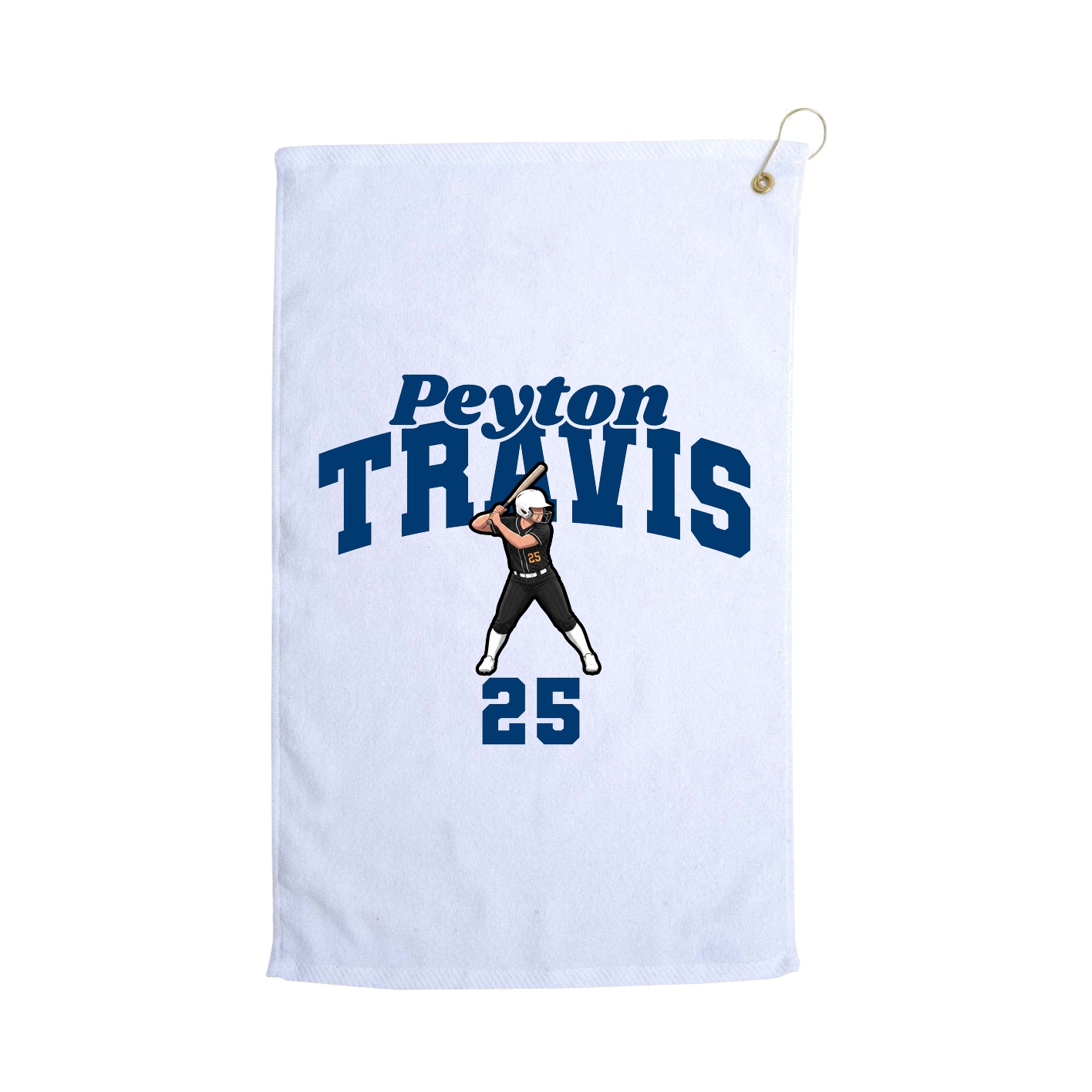 Golf Towel — Signature Arch in White