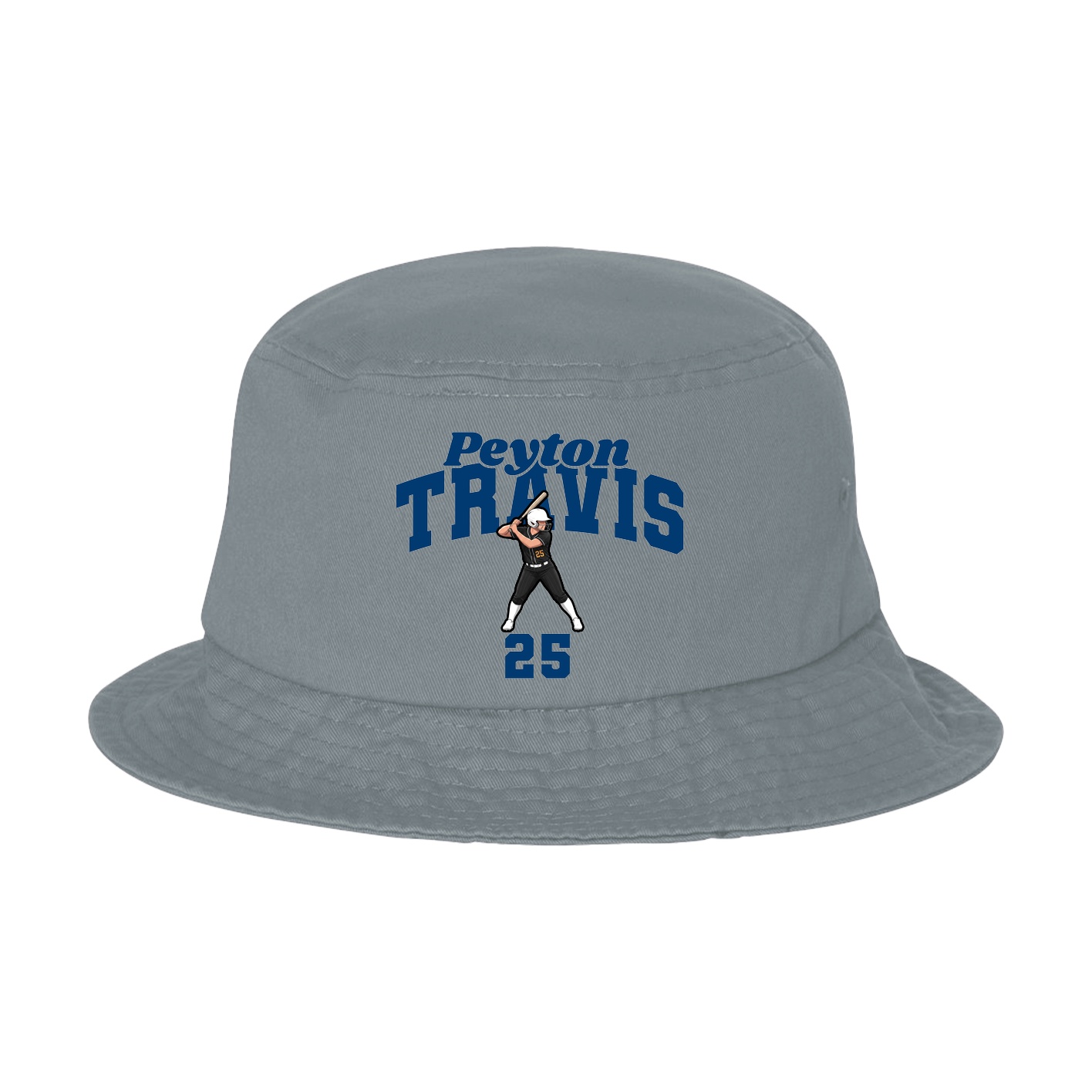 Bucket Cap — Signature Arch in Grey
