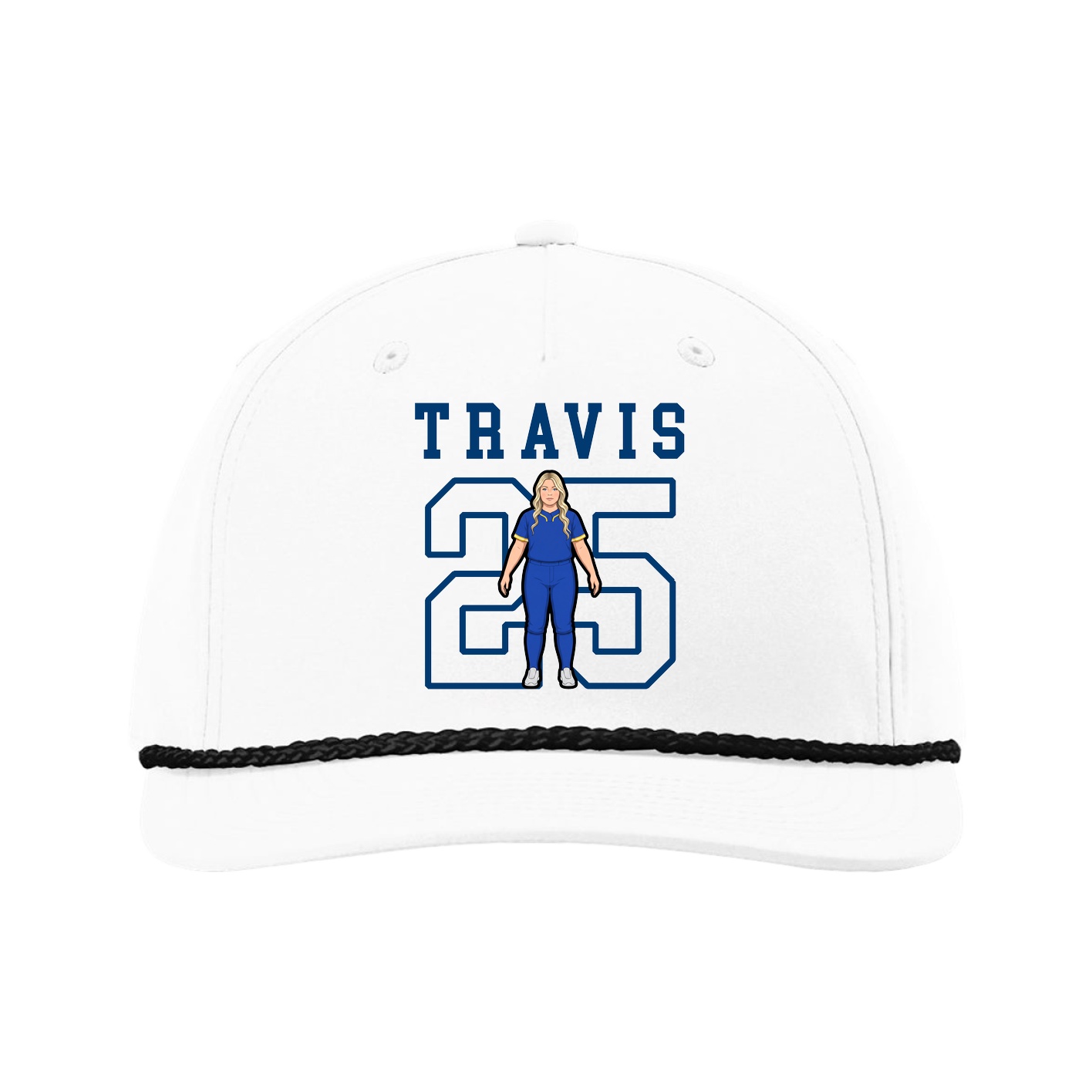 Five-Panel Classic Rope Cap — Shirsey in White