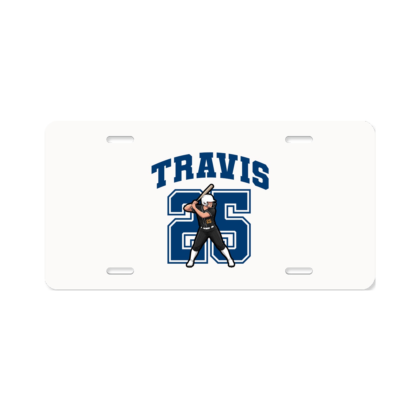 License Plate — Number in Classic