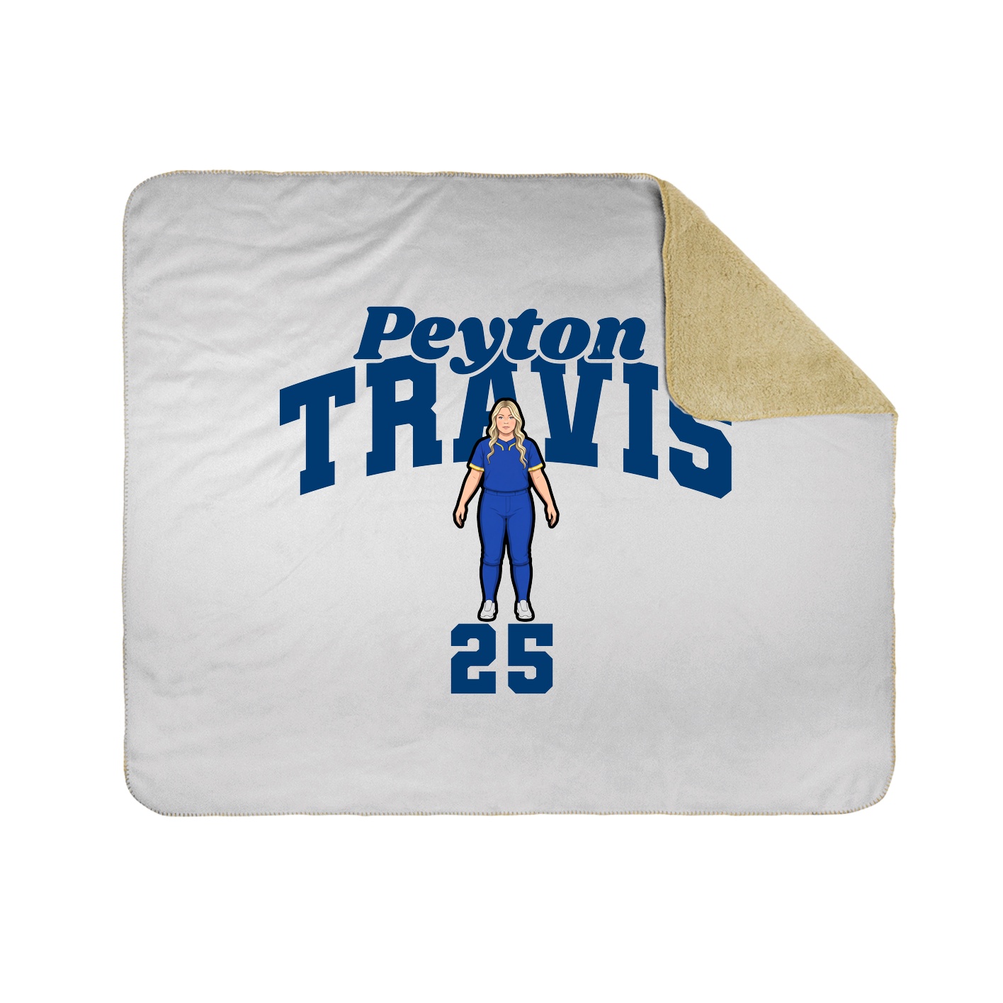 Throw Blanket — Signature Arch in White