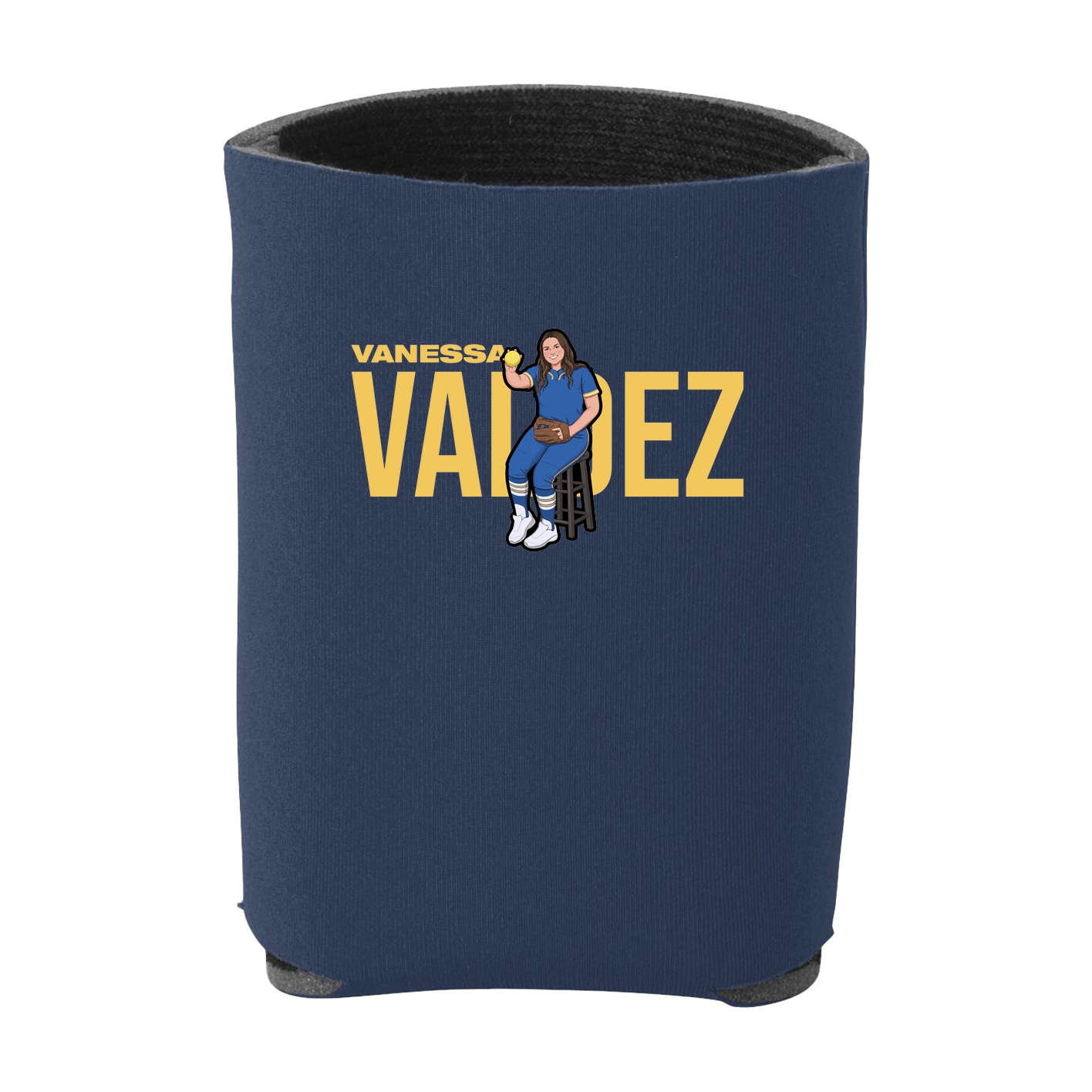 Can Holder — Player Name in Navy