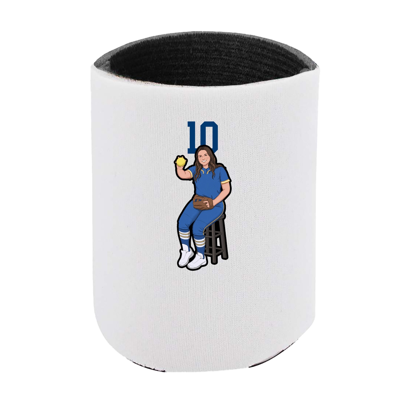 Can Holder — Number Top in White